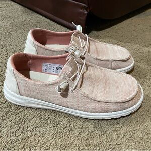 Hey Dude Wendy Sport Mesh Light Pink Slip On Shoes 40414-6JN Women’s Size 9